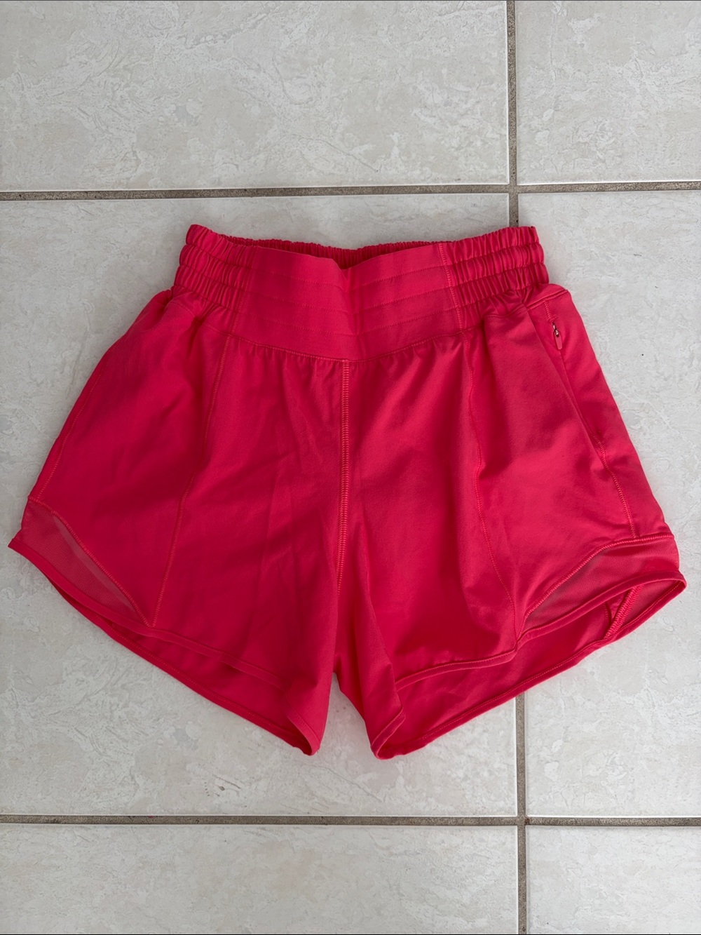 lululemon athletica Bright Pink High-Waist Athletic Shorts